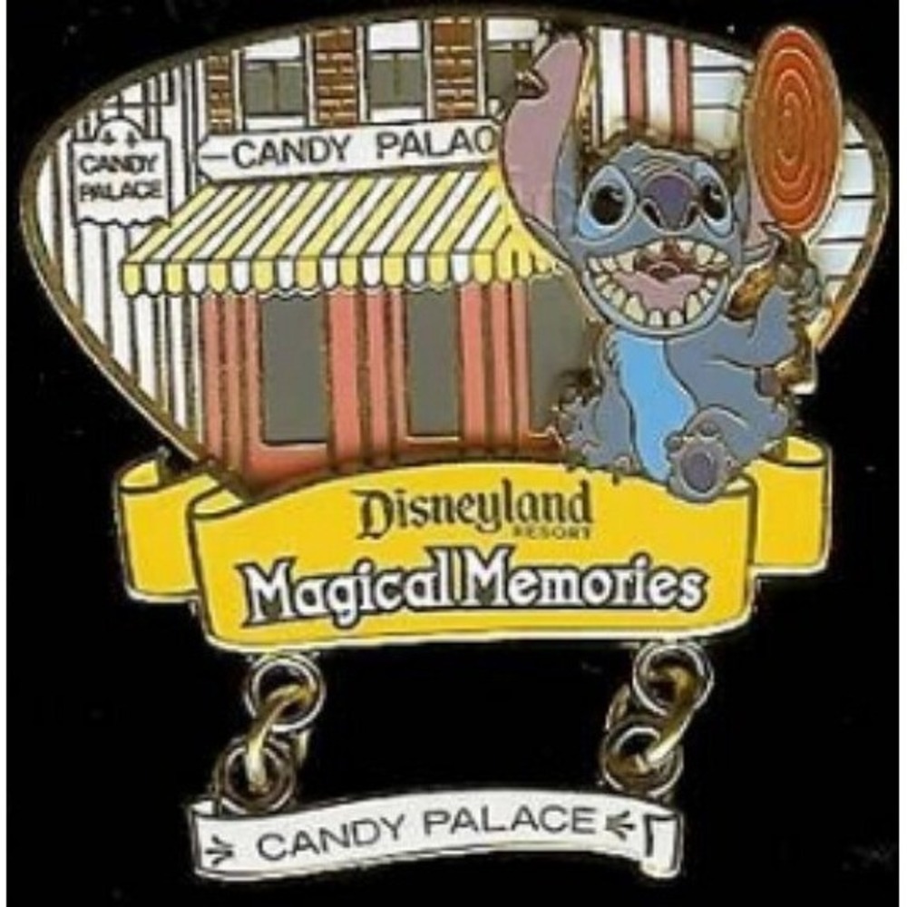 Disney Stitch Surprise Release LE Pin 53875 DLR Magical Memories Candy Palace